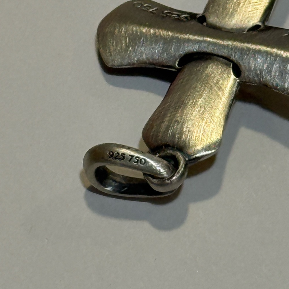 David Yurman Cross pendent with 18k gold - Picture 6 of 9
